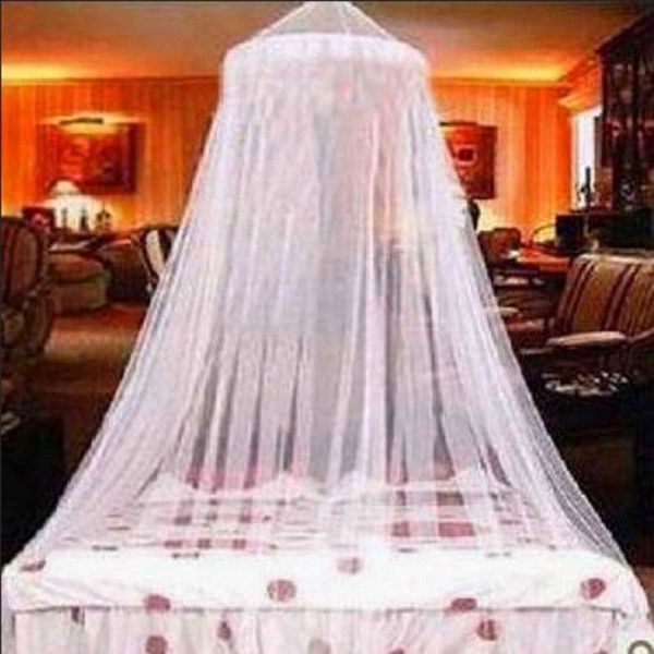 

elegant lace bed mosquito netting mesh canopy princess round dome bedding net