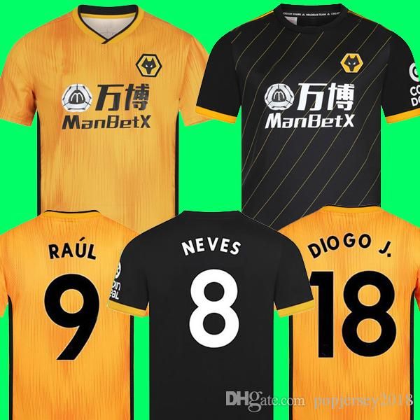 

2019 2020 wolve neve raul home occer jer ey 19 20 wolverhampton wanderer football hirt doherty diogo j maillot de foot