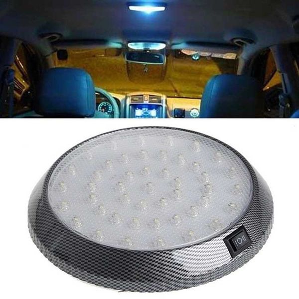 

auto car 12v 46led interior roof ceiling dome white light reading lamp universal