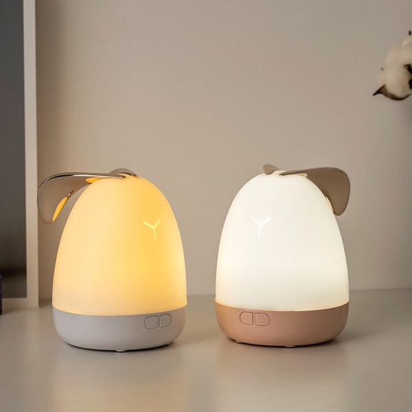 

rabbit night light usb cute pet ultrasonic aroma air oil diffuser romantic color led lamp essential oils diffusers