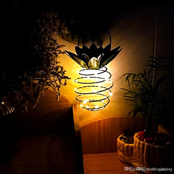 Garden Solar Lights Pineapple Solar Path Light Hanging Outdoor