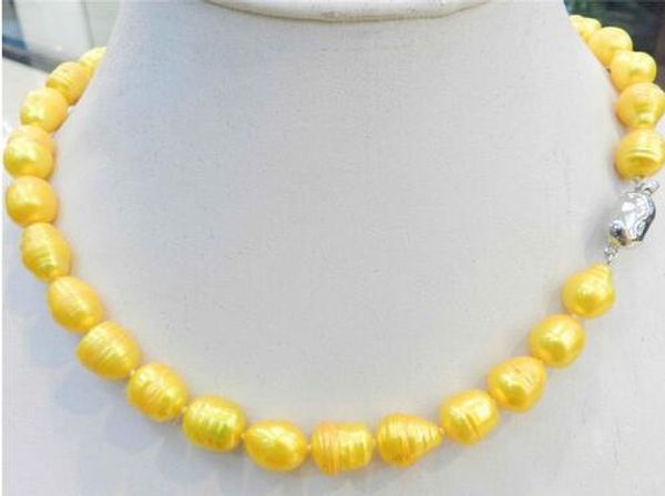 

new 10-11mm cultured freshwater pearl necklace 18 inch jewelry, Silver