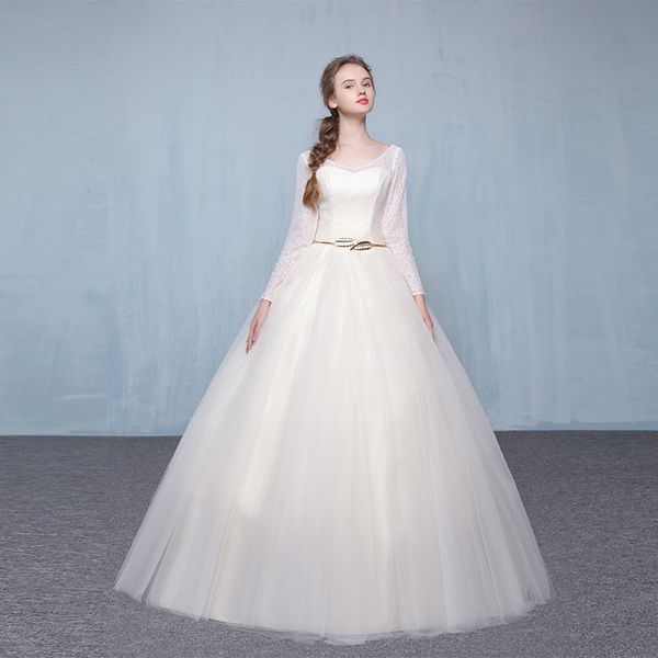 

новое прибытие элегантный vestido де феста платье тюль три четверти рукава кружева бальное платье длинный стиль выпускного вечера, Black