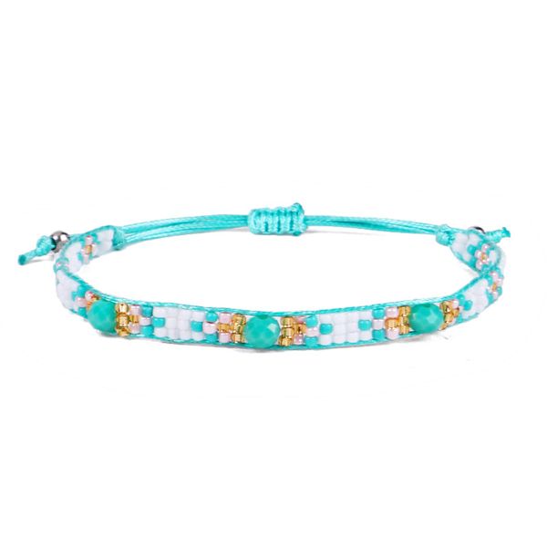 

hand-woven beads summer color cut small fresh creative bracelet women, Black