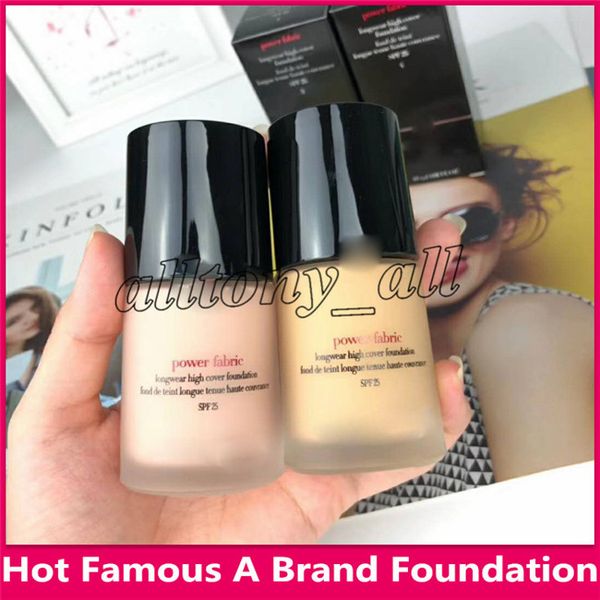 

Famou a brand 30ml powder fabric longwear high cover foundation 1 2 3 with and longla ting