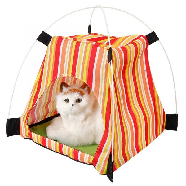 

1 pcs folding portable pet tent colorful summer breathable tents for pet dog tent cat indoor outdoor house