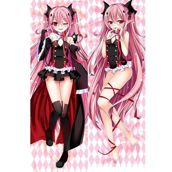 

japanese anime seraph of the end krul tepes vampire throw otaku dakimakura gifts bedding hugging body pillow case 150x50 cm