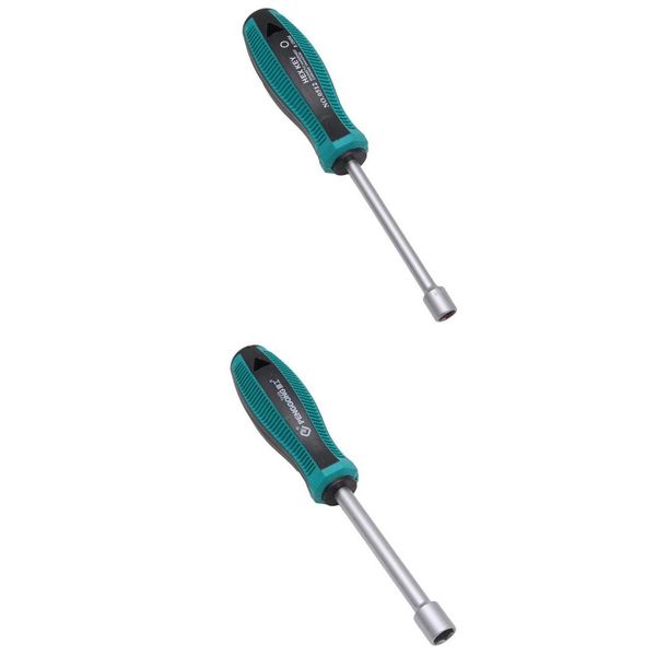 

2pcs socket wrench screw driver metal hex nut key hand tool screwdriver 8/10mm