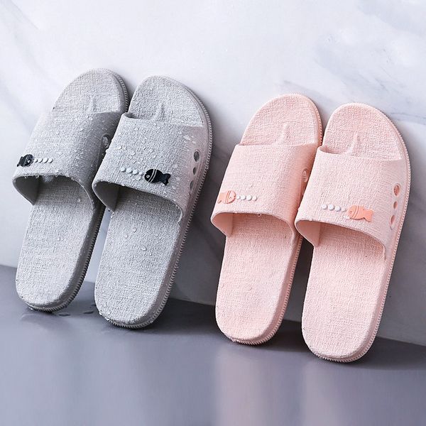 

men women summer slippers non-slip beach flat sandals home indoor lovers slippers shoes bathroom anti-skid sandals shoes ing, Blue;gray