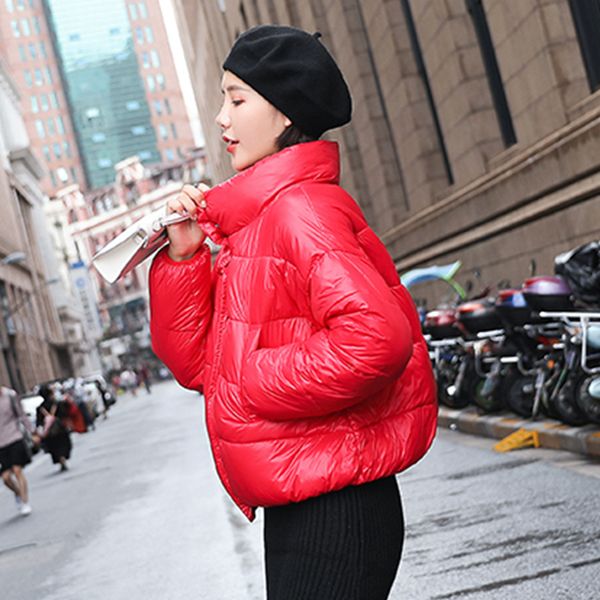 

2018 new ultra light white duck down jacket slim women winter puffer jacket portable windproof down coat, Black