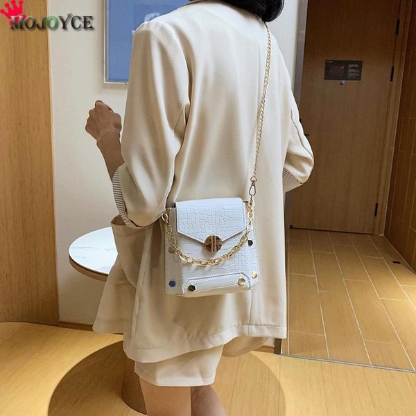 

small shoulder bag women mini rivet pu chain purse travel crossbody phone bags for outdoor shopping traveling decoration