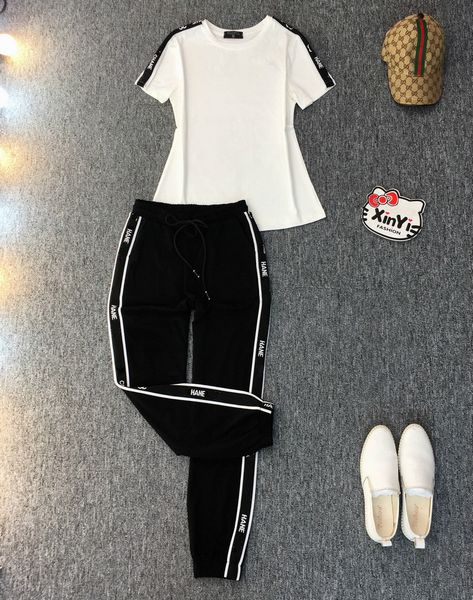 

20s summer brand tracksuits women casual wearing for women new designer short sleeve t-shirt with trousers brand two-piece suits wf2005183, Gray