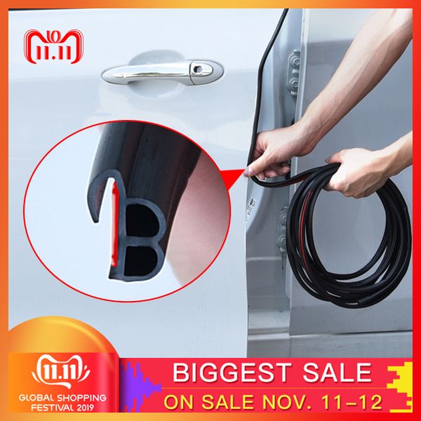 

5m b type car door seal waterproof trim sound insulation soundproof weatherstrip epdm auto rubber seal strips internal accessory