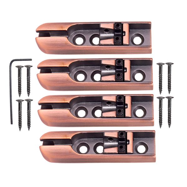 

4pcs single individual bridge saddles tailpiece for 4 string bass guitar pro