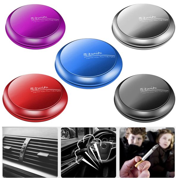 

fashion car interior accessories +2*fragrance desk auto ornaments decoration accessories aluminum alloy 6*6*1cm