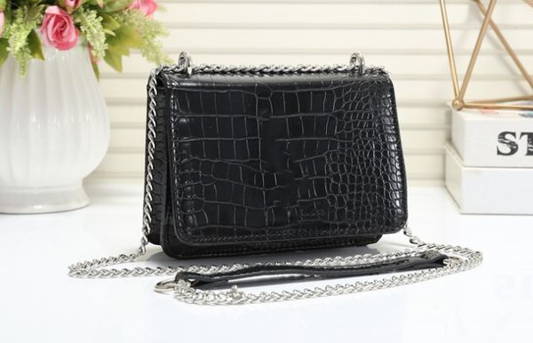 

известные бренды дизайнер сумка искусственная кожа мода цепи сумка крест тела чистый цвет женский женская сумка сумка на плечо