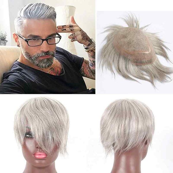 2019 All Back Style White Hair Wig 100 Human Hair Made And