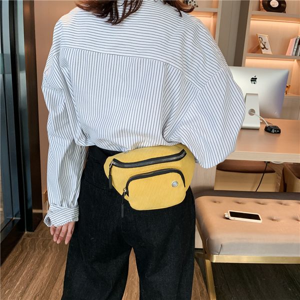 

casual спорт женские вельвет грудь сумка сплошной цвет многофункциональный талии пакеты мода женский пояс телефон сумки сотовые карманы