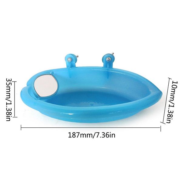 

bird bathtub with bird mirror small oval bird bathtub pet cage accessories parrot bath shower bathing supplies standing box