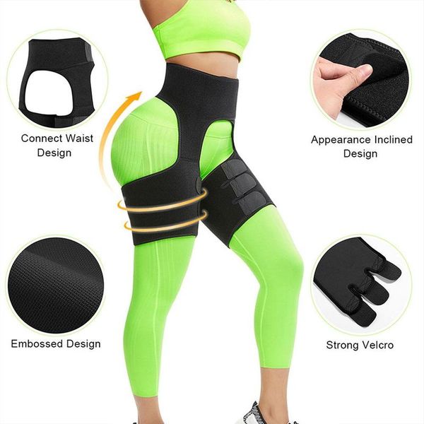 

gym clothing 2-in-1 high waist trainer body shaper bulifter thigh trimmer training ultra light support shapewear, White;black