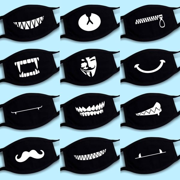 2020 Kawaii Anti Dust Mask Emoji Cotton Mouth Mask Cute Unisex