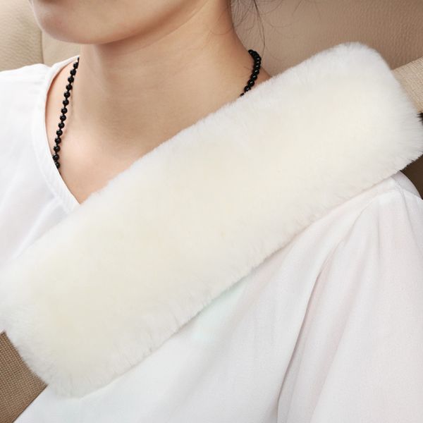 

sheepskin car seat belt pads shoulder strap pad genuine natural wool for adults youth kids car airplane camera backpack straps