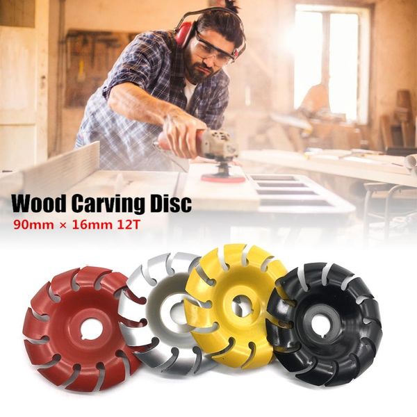 

wood carving disc 90mm 12t woodworking angle grinding wheel manganese steel sanding shaping tools for angle grinder