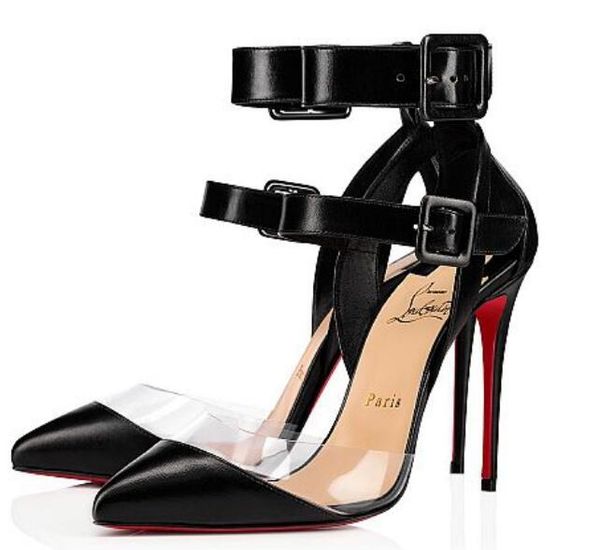 

Chri tian 13 bottom louboutin 13 cl 6women red bottom pump high heel peep toe tiletto dre hoe platform patent leather matte color, Black