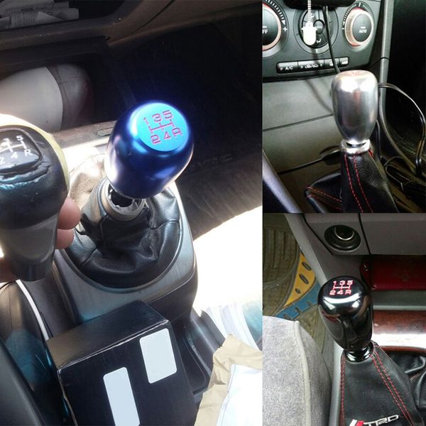 

dropshipping car manual gear knob shifter stick shift 5 speed jdm universal racing aluminum oe88