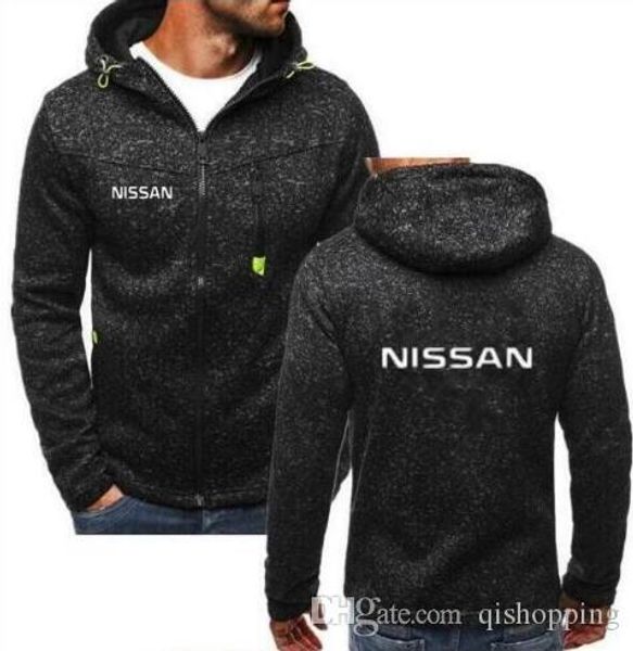 

nissan hoodie men sport fashion wear men's hooded tide jacquard hoodies zipper hoodie male hoody spring autumn coat cardigan sweater, Blue;black