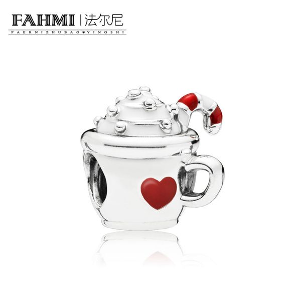 

fahmi 100% 925 sterling silver 797523enmx warm cocoa charm beaded original jewelry women's wedding holiday charming gift, Black