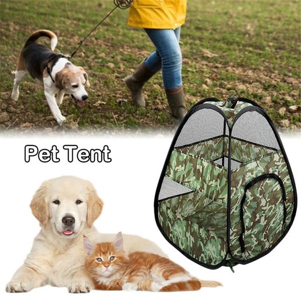 

открытый собака палатка гнездо складной хранения дышащий сетка кошка pet палатка цельный двусторонняя молния складная кошка и собака универс