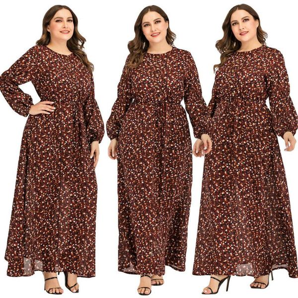 

ethnic clothing floral printed muslim long dress women abaya kaftan jilbab loose vintage casual tunic robe maxi islamic summer gown, Red
