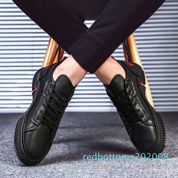 

designer brand fashion casual shoes platform triple white sneaker combination shoes mens fashion skateboarding sneakers size 40-44 r08, Black