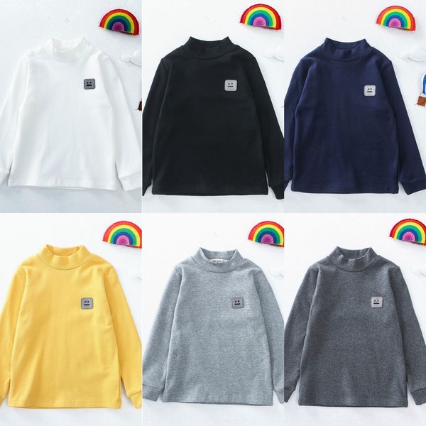 

z2jxn children base long-sleeved autumn boys jerseys mock-neck cotton t- sport sweatshirt sweatshirt versatile all-cotton t-shirt in the, Blue