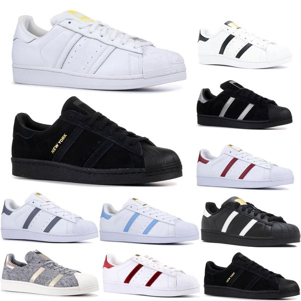 

designer casual originals superstar white hologram iridescent junior superstars 80s pride sneakers super star women men sport shoes 36-45