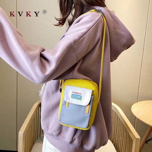 

2020 новый женщины мини canvas сумка мода диких повседневные виды спорта сумка мобильный телефон портмоне для девочек студента