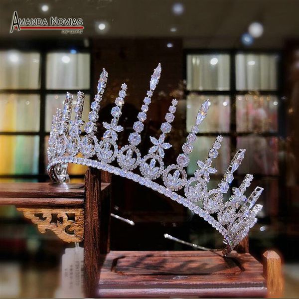 

bridal crown tiaras silver crystal sparkling wedding crown 2020 golden color