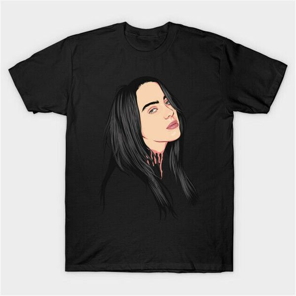 

billie eilish билли эйлиш вы должны увидеть меня в короне копия кошка черная футболка для поклонников s-3xl дышащая футболка, White;black