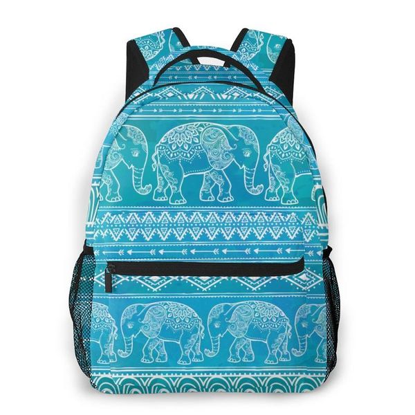 

teenager bookbag backpack travel bag elephant blue bg backpack for lapschool bags