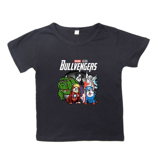 

new dog print 2019 summer kids boys t shirt short sleeve baby girls t-shirts cotton children t-shirt o-neck tees camisetas, Blue