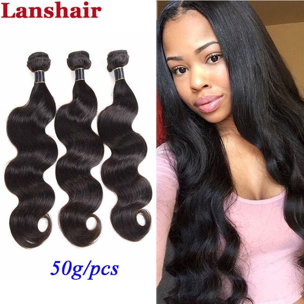 

бразильского виргинские волос объемная волна 50г/шт много необработанные виргинские наращивание волос человеческих волос дешевые бразильские, Black