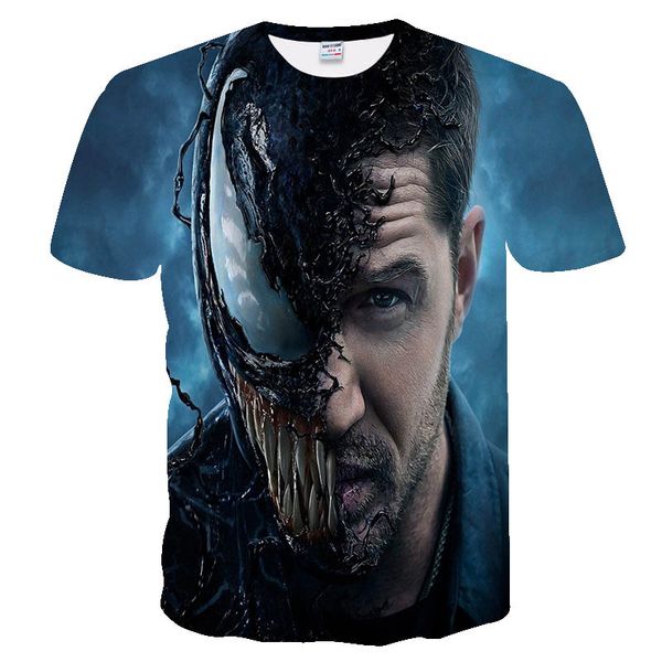 

2020 дизайнерские мужские взрывные модели venom spider-man 3d с печатным рисунком xxs-4xl, White;black