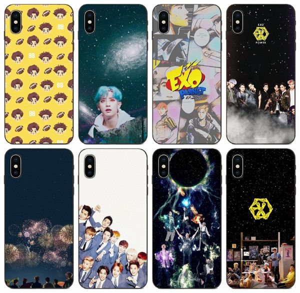 

tongtrade] korean men's team exo case for iphone 11 pro max x xr xs 8 7 6s 5s plus galaxy grand i9082 prime honor play 3 lg q stylus c