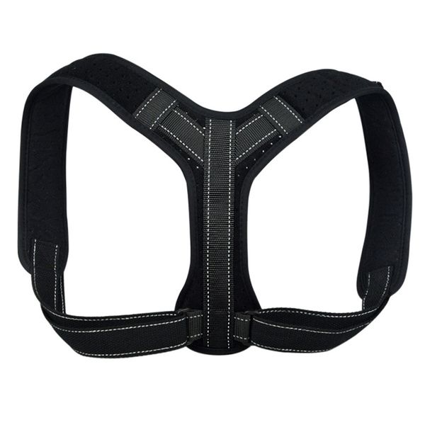 

posture corrector, unisex, adjustable posture correction strap improve straight back bulge and uncomfortable, Black;blue