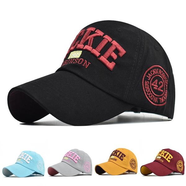 

мужчины регулируемая бейсбол hat for jackie 3d letter emboridery cap женщины хлопок повседневный костюм snapback cap hip hop hat путешествия, White