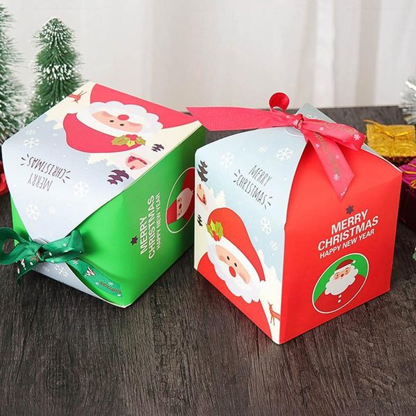 

christmas eve gift box christmas child gift safe fruit tray apple candy pack 2 color xd22457