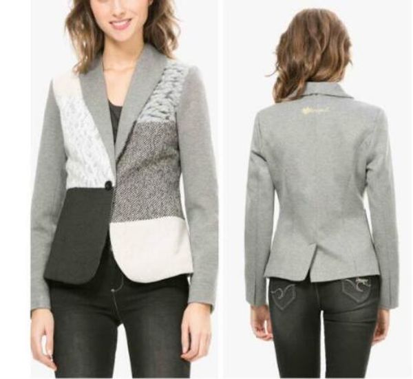 

2019 spain deg different styles of jacket ladies suit, Black;brown