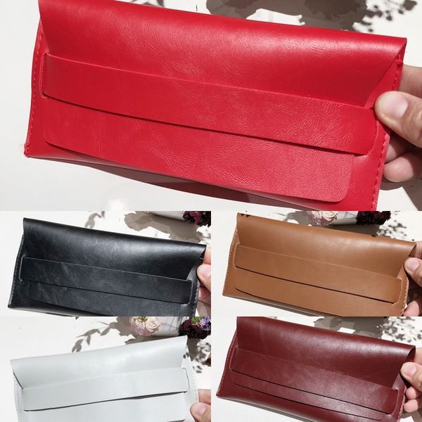 

soft bag case case leather sun glasses black glasses box can be large box, Blue