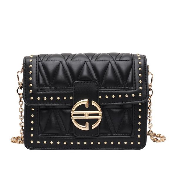 

women purses fashion rivet purses and handbags luxury designer crossbody bag chain bag diamond lattice handbags new